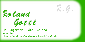roland gottl business card
